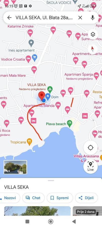 Apartmani Seka Vodice Luaran gambar